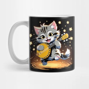 Grey dancing cat Mug